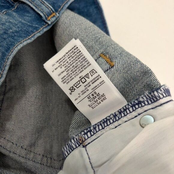 Gap Jeans Women's Petite 29 High Rise Cheeky Straight Denim Button Fly NWT - Picture 10 of 14